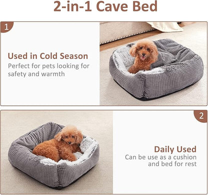 MIXJOY Dog Beds for Large Medium Small Dogs (35 inches,
