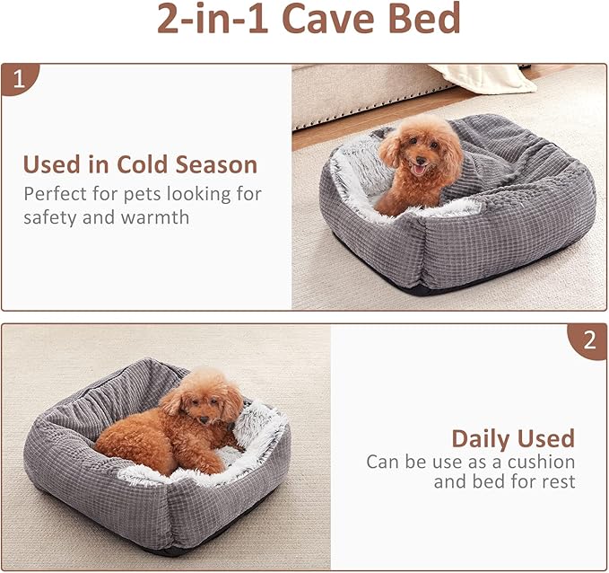MIXJOY Dog Beds for Large Medium Small Dogs (30 inches,