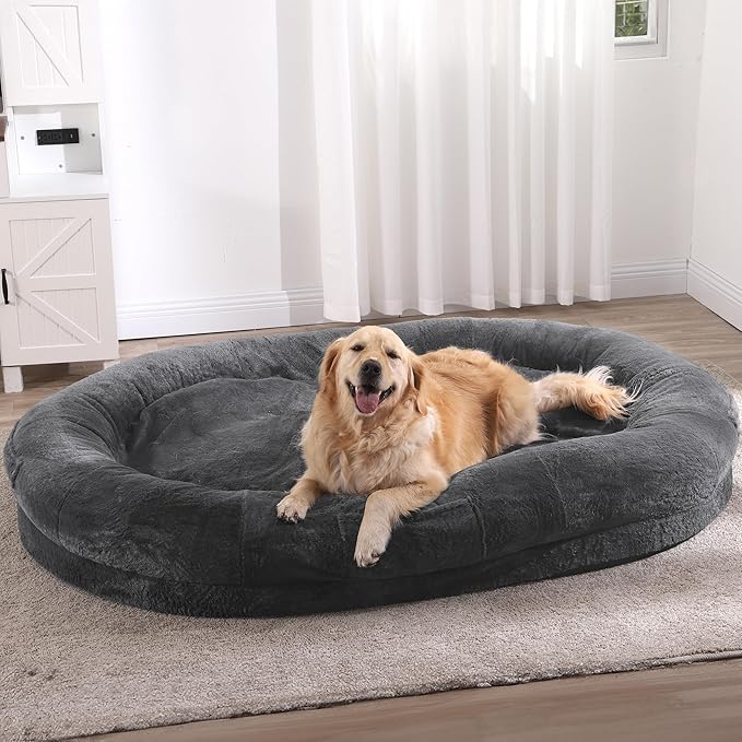 YITAHOME Human Dog Bed, 72"x48"x10" Dog Bed for Human Fits Adults and Pets, Napping Orthopedic Dog Bed with Portable Pocket