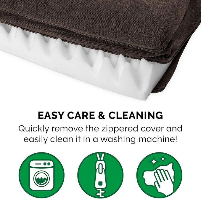 Furhaven Orthopedic Dog Bed for Medium/Small Dogs w/ Removable Bolsters & Washable Cover 35 lbs