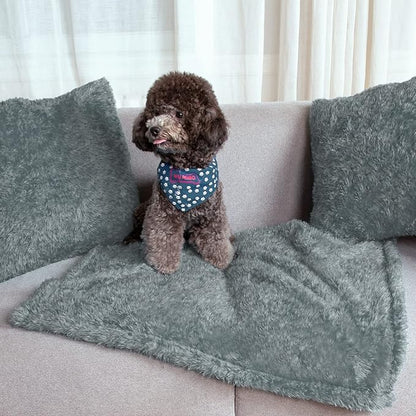 MACEVIA Fluffy Fleece Dog Blankets (24x29 Inch,