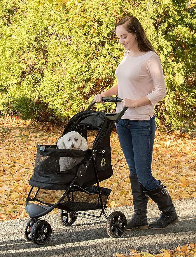 Pet Gear No-Zip Special Edition 3 Wheel Pet Stroller for Cats/Dogs 4 Colors