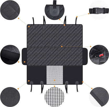 GXT Dog Back Seat Cover Protector for Cars SUV and Trucks with Mesh Window