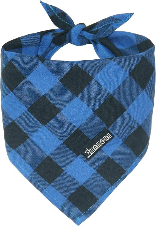 Adjustable Plaid Dog Bandanas 1PC Soft