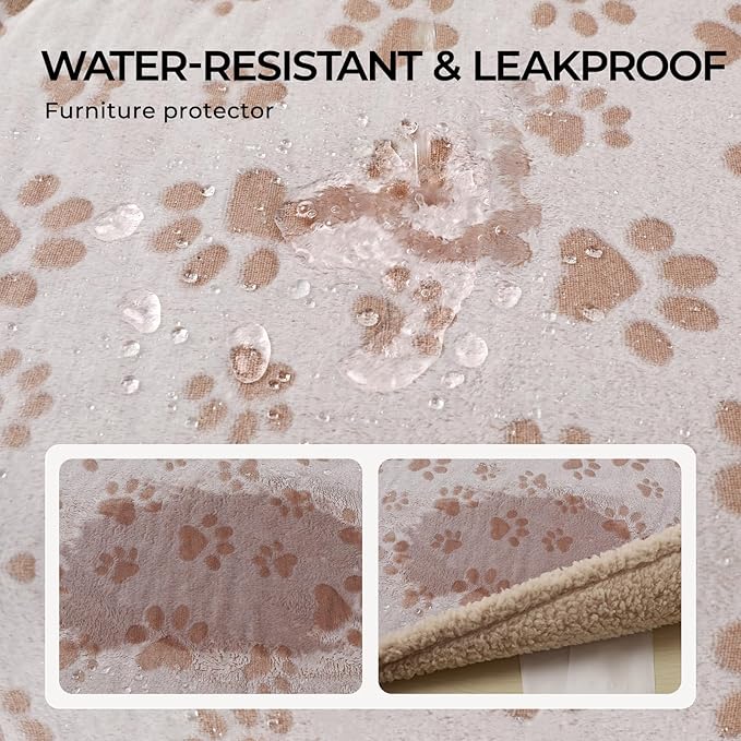 Luciphia Waterproof Pet Blankets for Couch Sofa Bed Medium（57" x 40"）