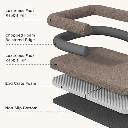 Bedsure Foldable Human Dog Bed for People Adult 2 in 1 Corduroy