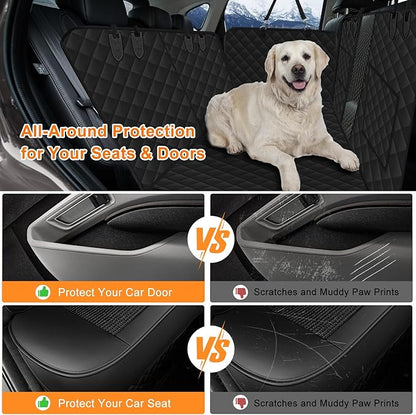 Back Seat Extender for Dogs Hard Bottom Dog Hammock for Car SUVs