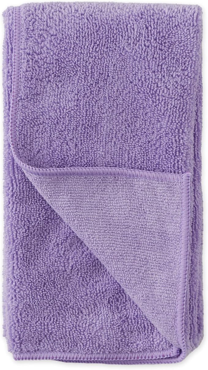 Bone Dry Pet Grooming Towel Collection Embroidered Absorbent Microfiber Drying Set 15x30, Lavender, 3 Count