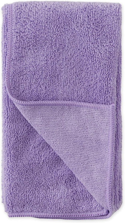 Bone Dry Pet Grooming Towel Collection Embroidered Absorbent Microfiber Drying Set 15x30, Lavender, 3 Count