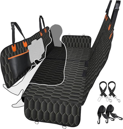 Dog Car Seat Cover for Back Seat 6-in-1 Waterproof 100% Scratchproof 60"x64"