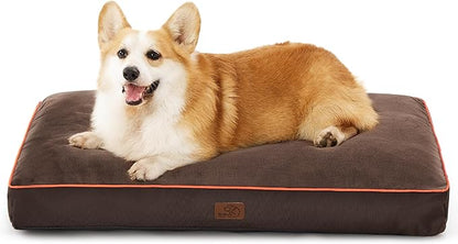 Bedsure Waterproof Dog Beds for Large Dogs 4 inch 80lbs L-Crate