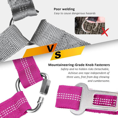 Removable Dog Seat Belts Harness for Car 3 in 1 Pet 2PCS and