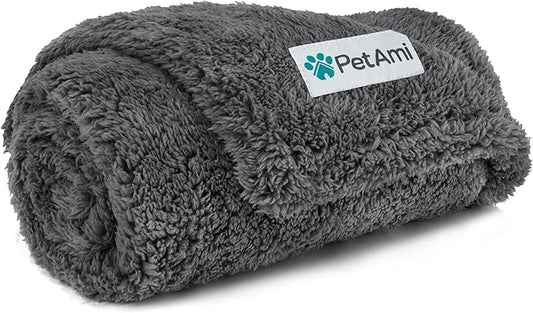 PetAmi Fluffy Waterproof Dog Blanket for Small Medium Dogs 29x40)