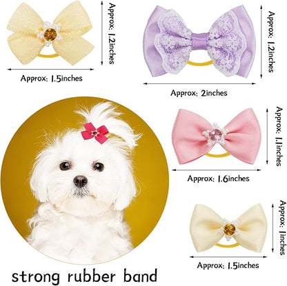 Yxiang 60PCS Small Dog Bows
