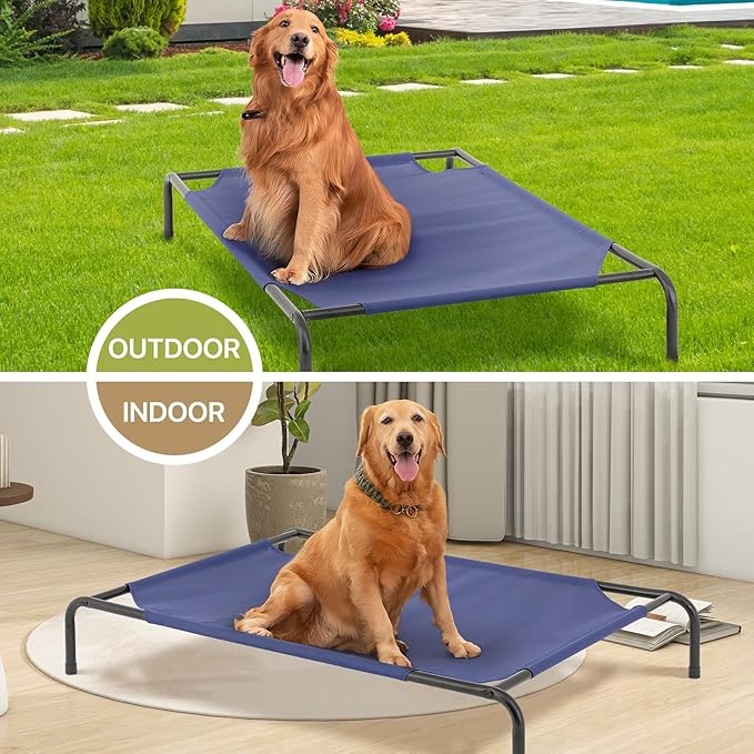 MoNiBloom Elevated Dog Bed for Large Dogs 50 Inches