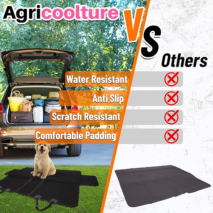 Back Seat Cover for Dogs and Kids 600d Fabric