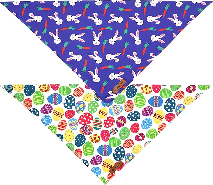 Realeaf Easter Dog Bandanas 2 Pack