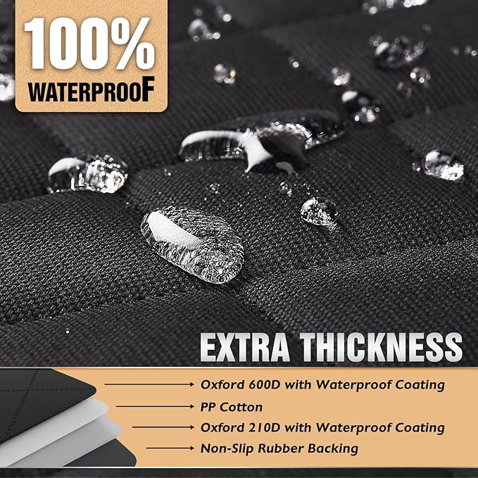 K KNODEL Dog Seat Cover 100% Waterproof