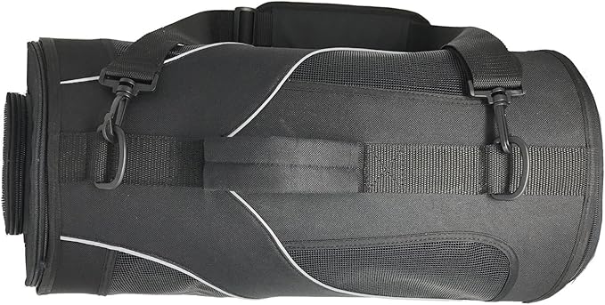 Fuzzy Buddy FB-SS-BL-2 Soft-Sided Pet Carrier for Small Dogs and Cats, Black, 2-Pack