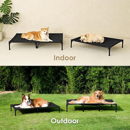 EHEYCIGA 44 Inch Elevated Dog Cot Beds for Large Dogs
