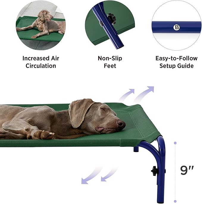 Lesure Elevated Raised Outdoor Dog Bed 54"