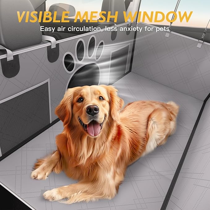 TOOLIOM Dog Car Seat Cover for Back Seat