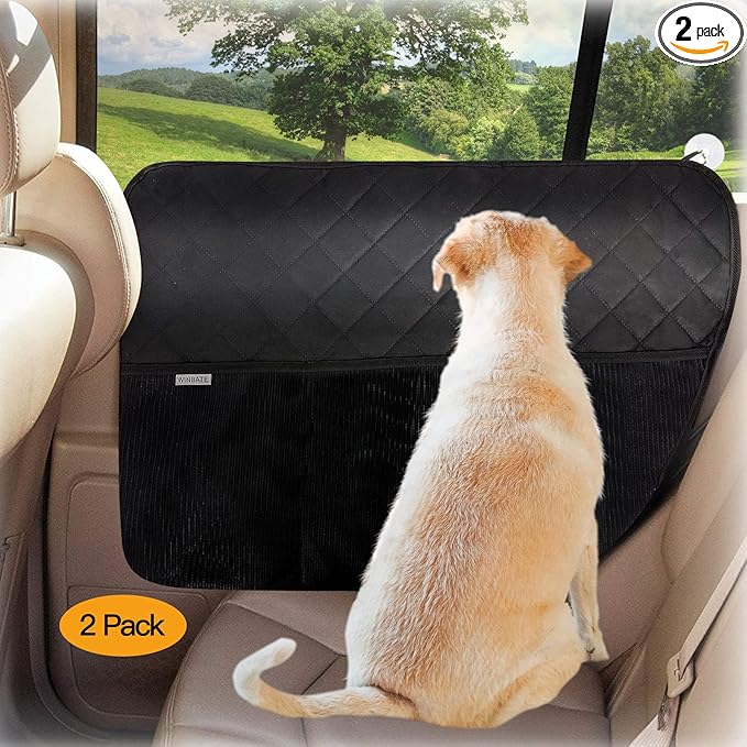 2PCS Car Door Protector for Dogs Pet Car Door Cover-Waterproof Scratchproof Nonslip Durable Car Door Protector (2 Packs