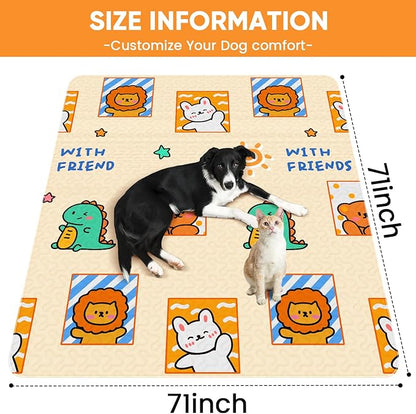 PJYucien Reusable Pee Pads for Dogs 71" x 71" Washable