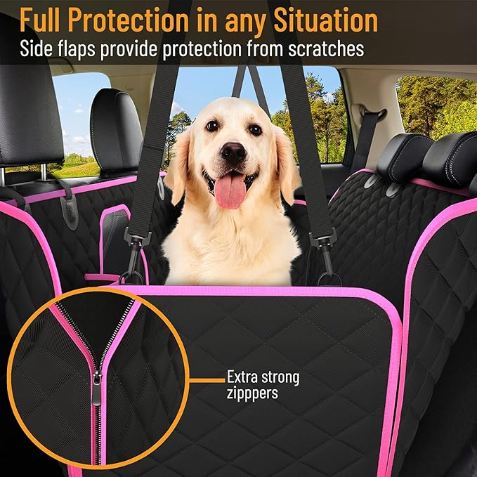 Active Pets Dog Car Seat Cover Car Seat Protector- Dog Seat Cover for Back Seat of SUVs