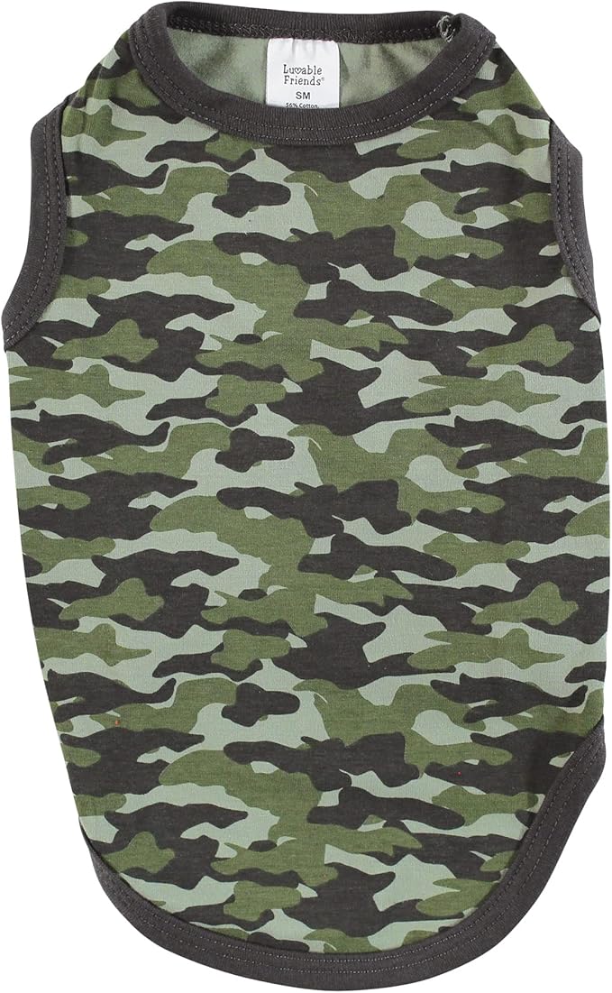 Luvable Friends Dog Pet Dog and Cats Cotton T-Shirts 2pk