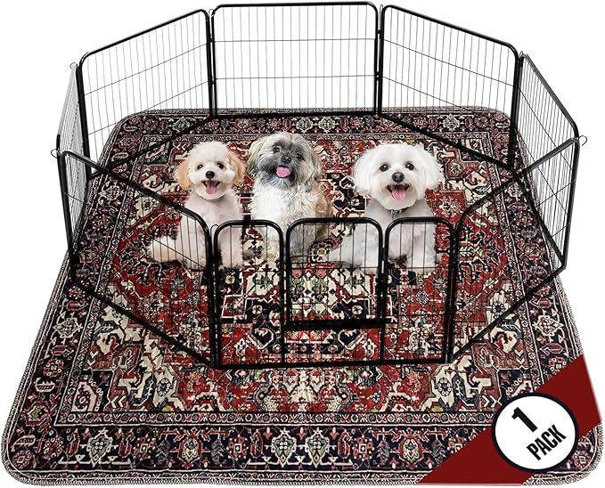 Washable Pee Pads for Dogs (1 Pack) 6 FT 6 FT 100% Waterproof,