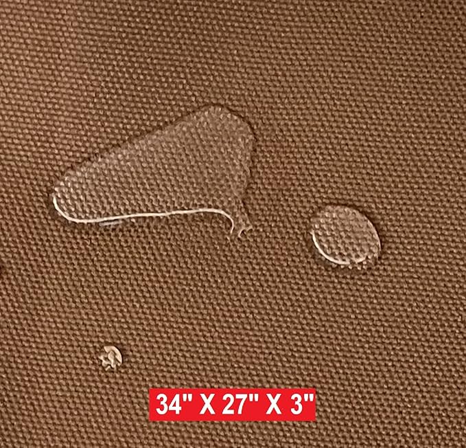 Dogbed4less Memory Foam Platform Dog Bed 34X27X3 Brown