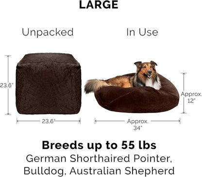 Furhaven Soft & Cozy Dog Bed for Large/Medium Dogs 55 lbs