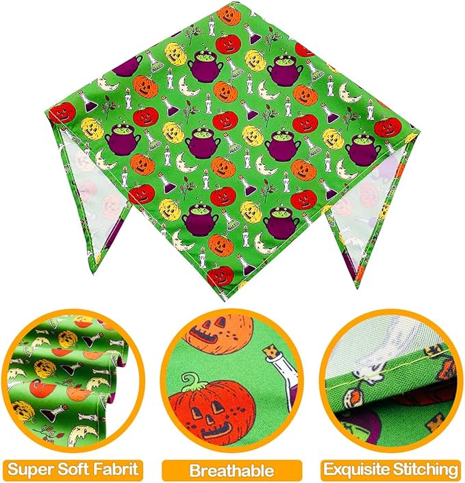 PET SHOW 50 Pack Halloween Small Dog Bandanas