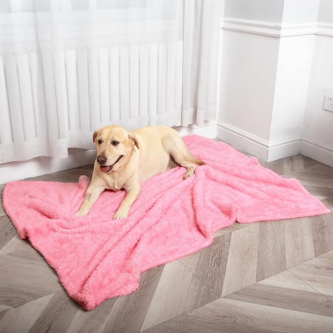 MACEVIA Fluffy Fleece Dog Blankets (40x60 Inch,