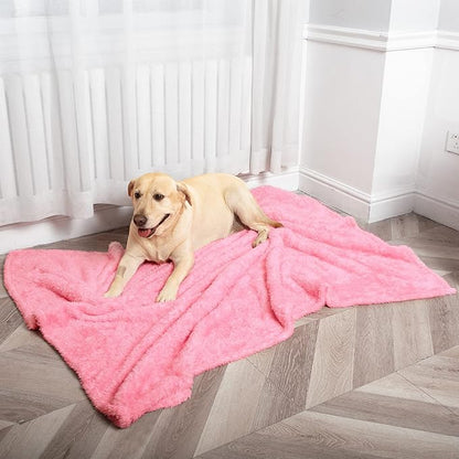 MACEVIA Fluffy Fleece Dog Blankets (40x60 Inch,