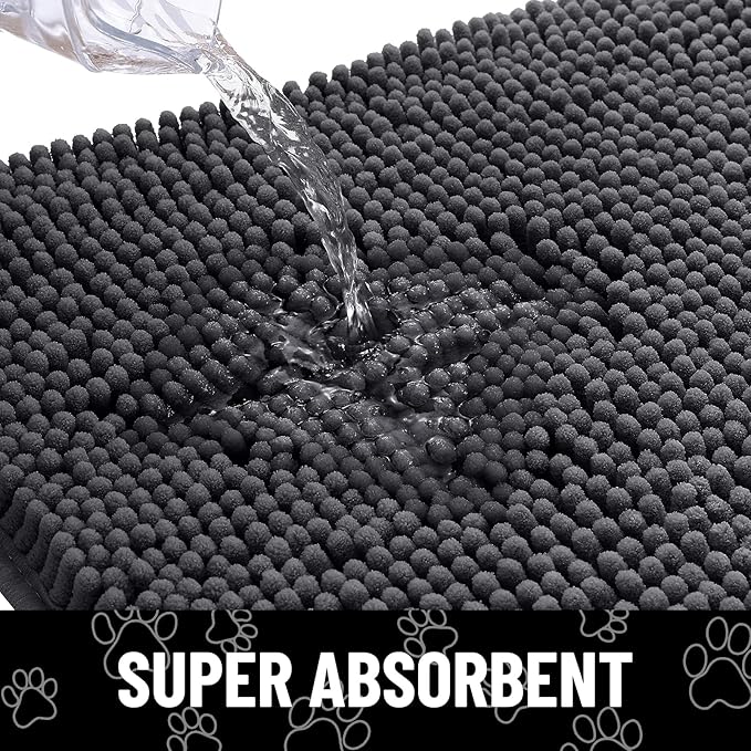 smiry Dog Door Mat for Muddy Paws (36x24 Inches,