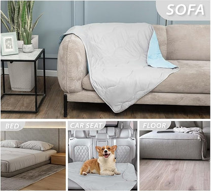 Pet Cooling Blankets & Sleeping Mat- Reversible Washable Durable Dog Bed Cover