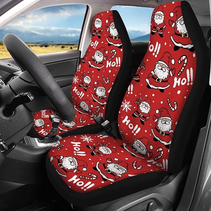 Christmas Snata Hoho Seat Covers for Cars Full