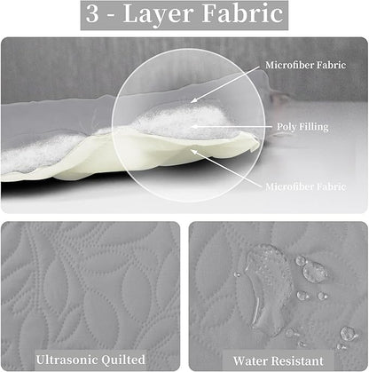 Easy-Going Waterproof Dog Bed Cover Reversible Leak Proof Pet Blanket Replacement Mat for Furniture Washable Couch Cover Sofa Cover for Dogs Cat(40x50 Inch