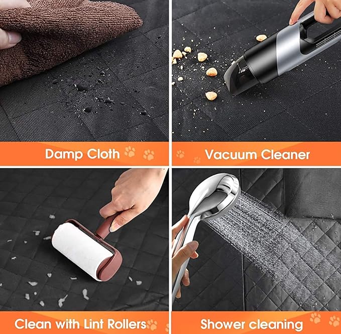 Dog Car Seat Cover for Back Seat 4 Bags