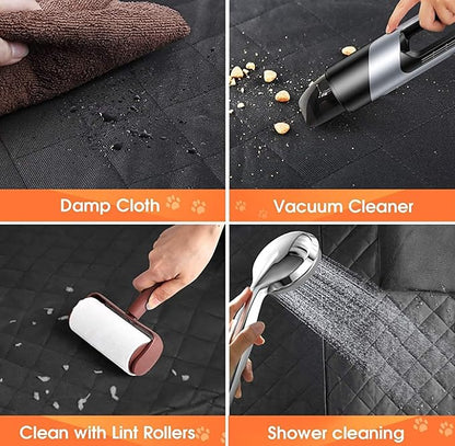 Dog Car Seat Cover for Back Seat 4 Bags