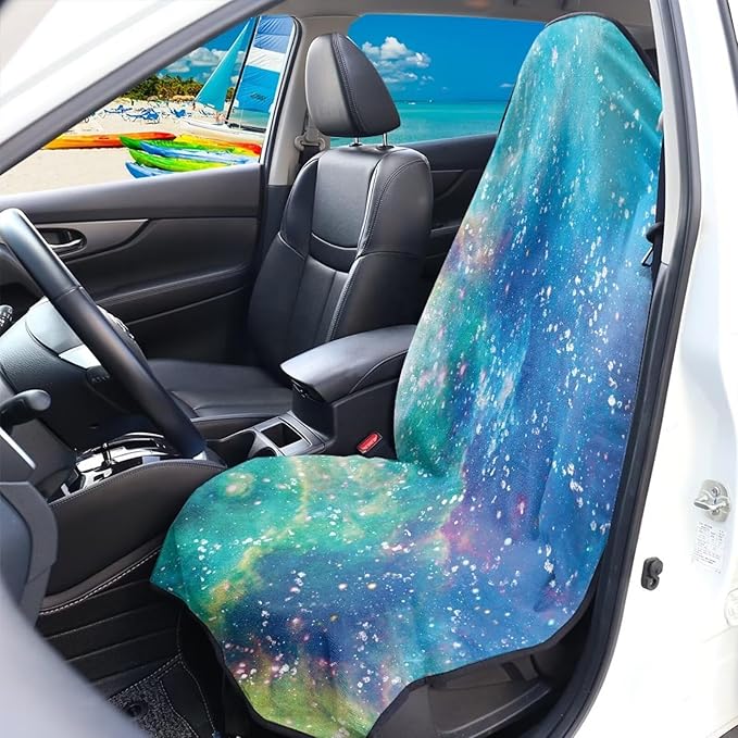 Yewattles Galaxy Waterproof Sweat Towel Car Seat Cover