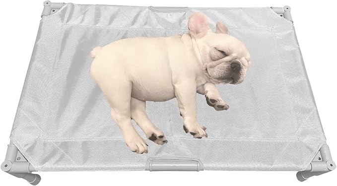 Love&go Elevated Dog Bed with Metal Frame (Medium-29.9x19.5x5.5 inch,