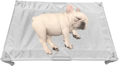 Love&go Elevated Dog Bed with Metal Frame (Medium-29.9x19.5x5.5 inch,