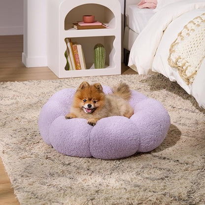 Lesure Calming Small Dog Bed 25 lbs, 23"