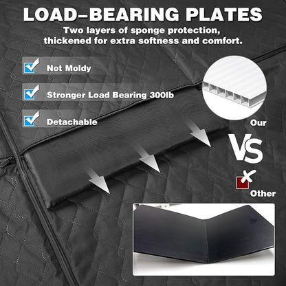 LIBERRWAY XL Dog Seat Extender for Trucks Back Seat F150/RAM1500/Silverado L-SUVs