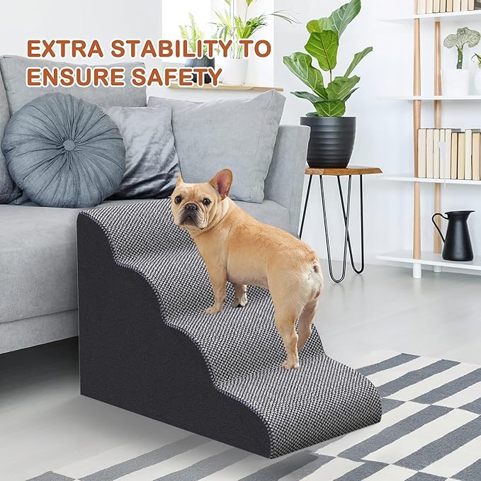 Dog Stairs for Bed 4-Step Dog 4)