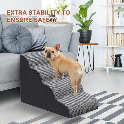 Dog Stairs for Bed 4-Step Dog 4)