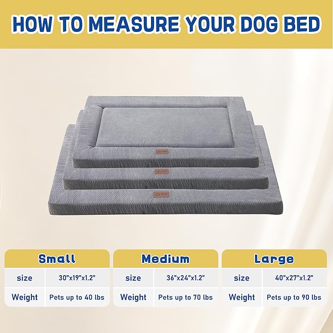 Figopage Dog Bed for Crate 42 Inches